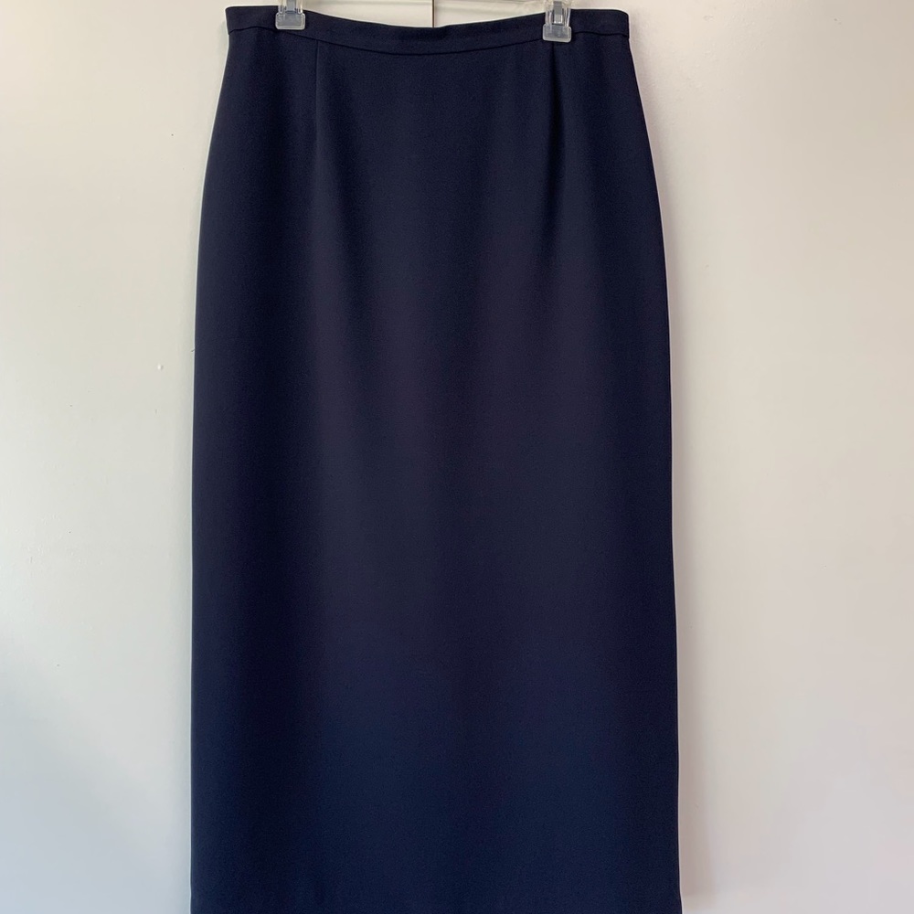 Casual Corner Collectibles Navy A-Line Skirt - sz 12